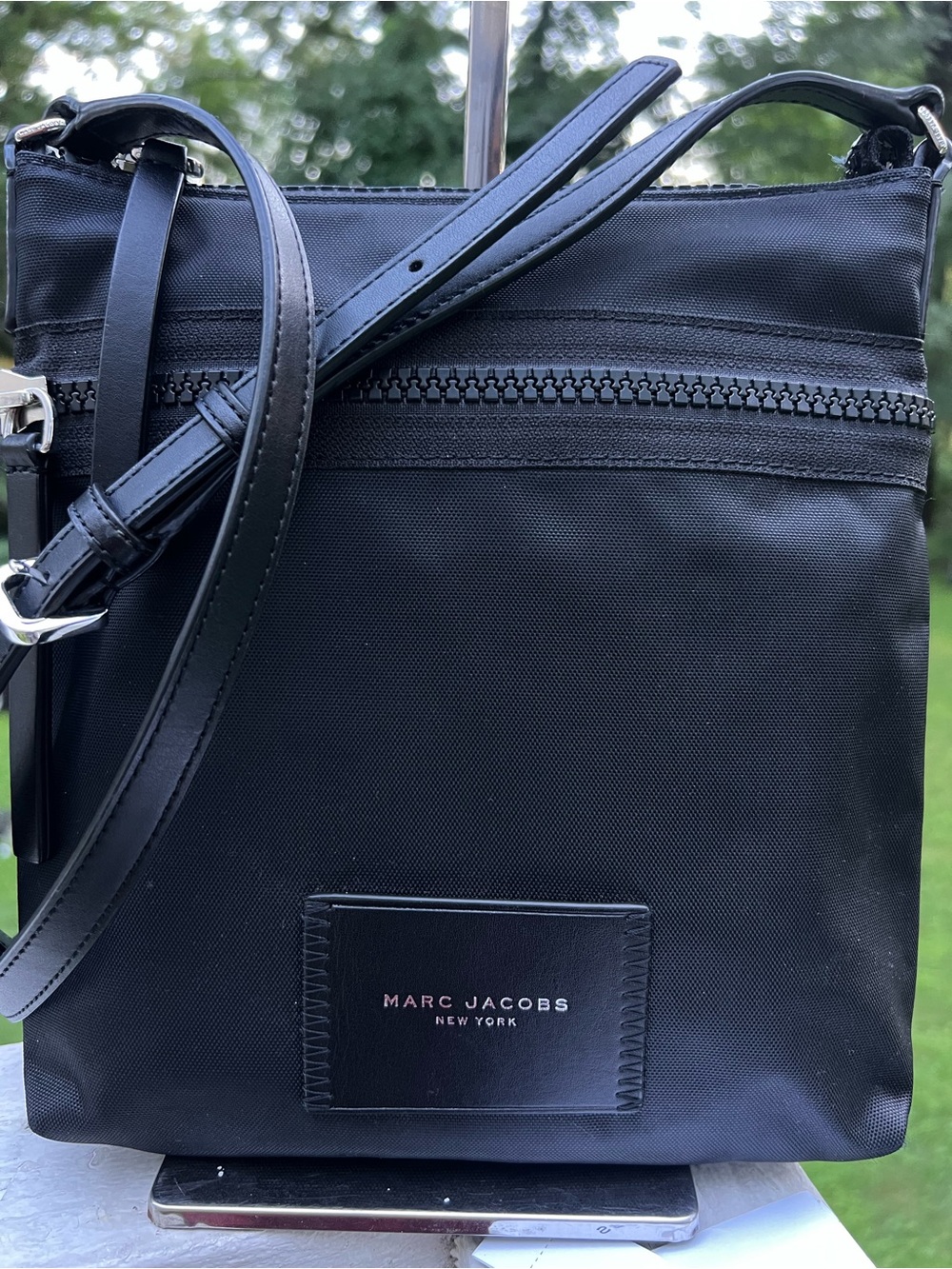 Marc Jacobs Black Nylon Crossbody Messenger Bag